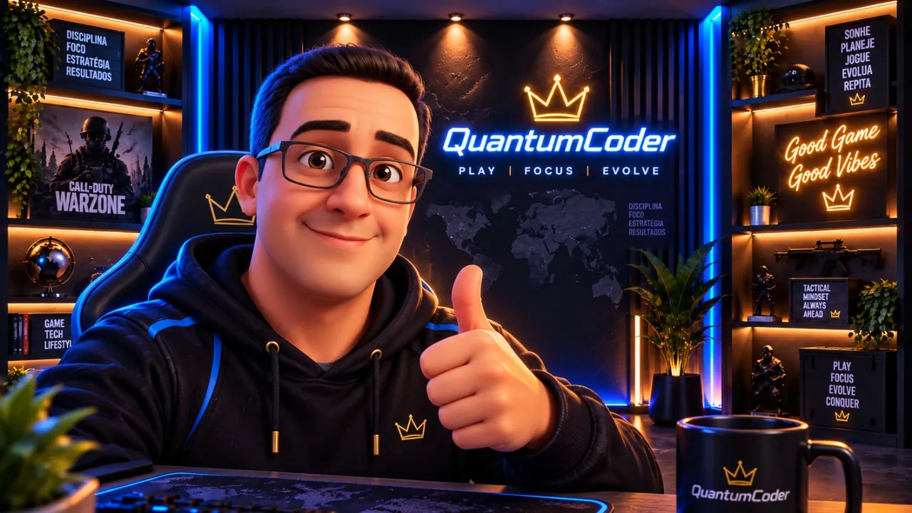 Estúdio gamer QuantumCoder